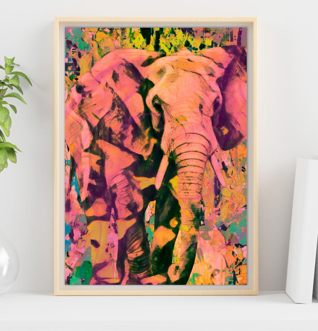 L'éléphant s'avance