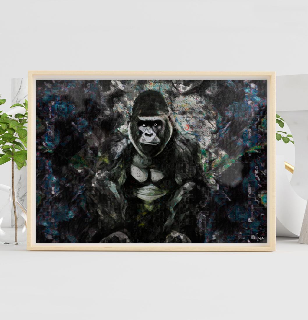 Le gorille nuit bleue