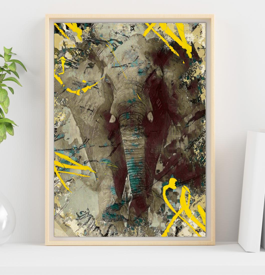 L'éléphant fixe