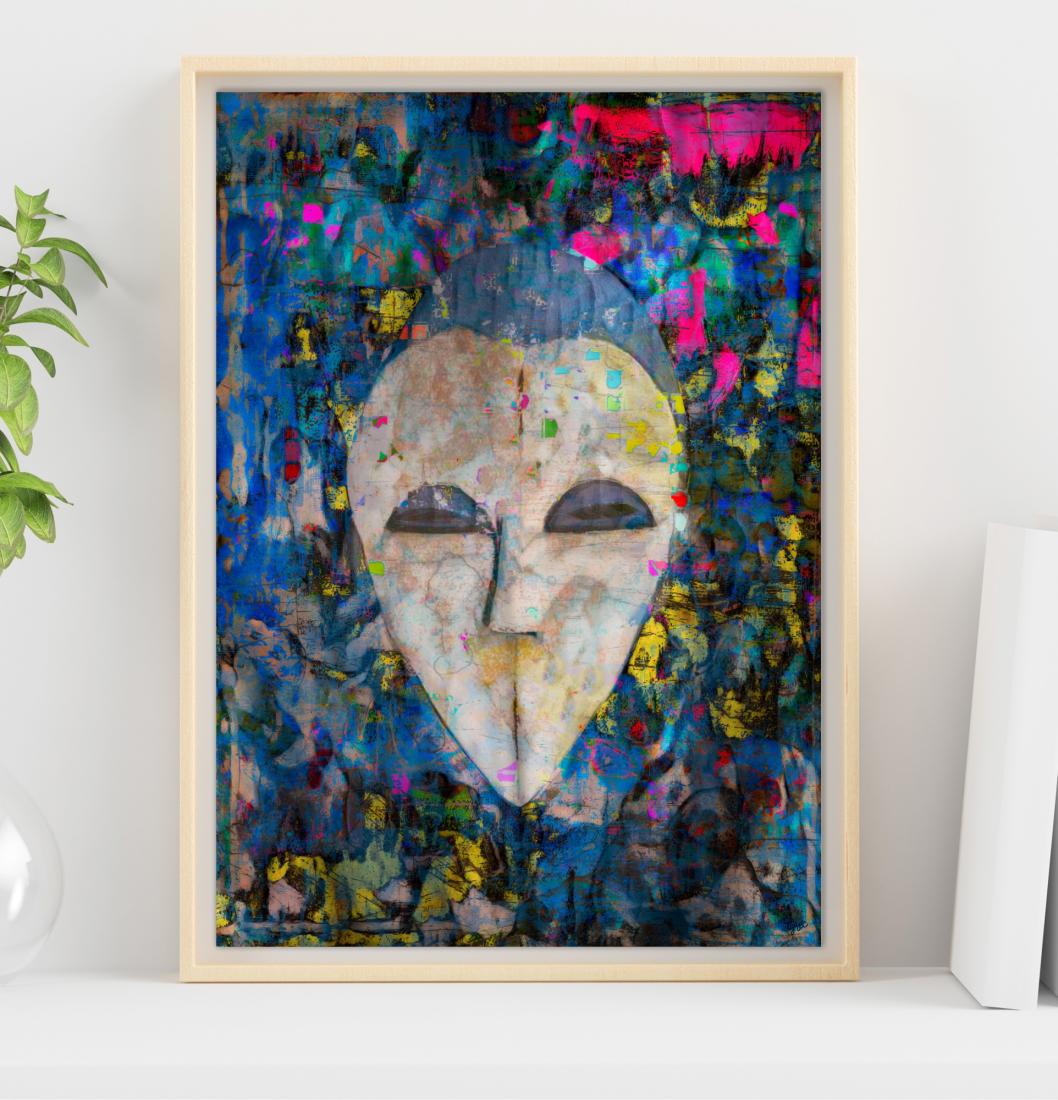 Le masque KWELE COEUR