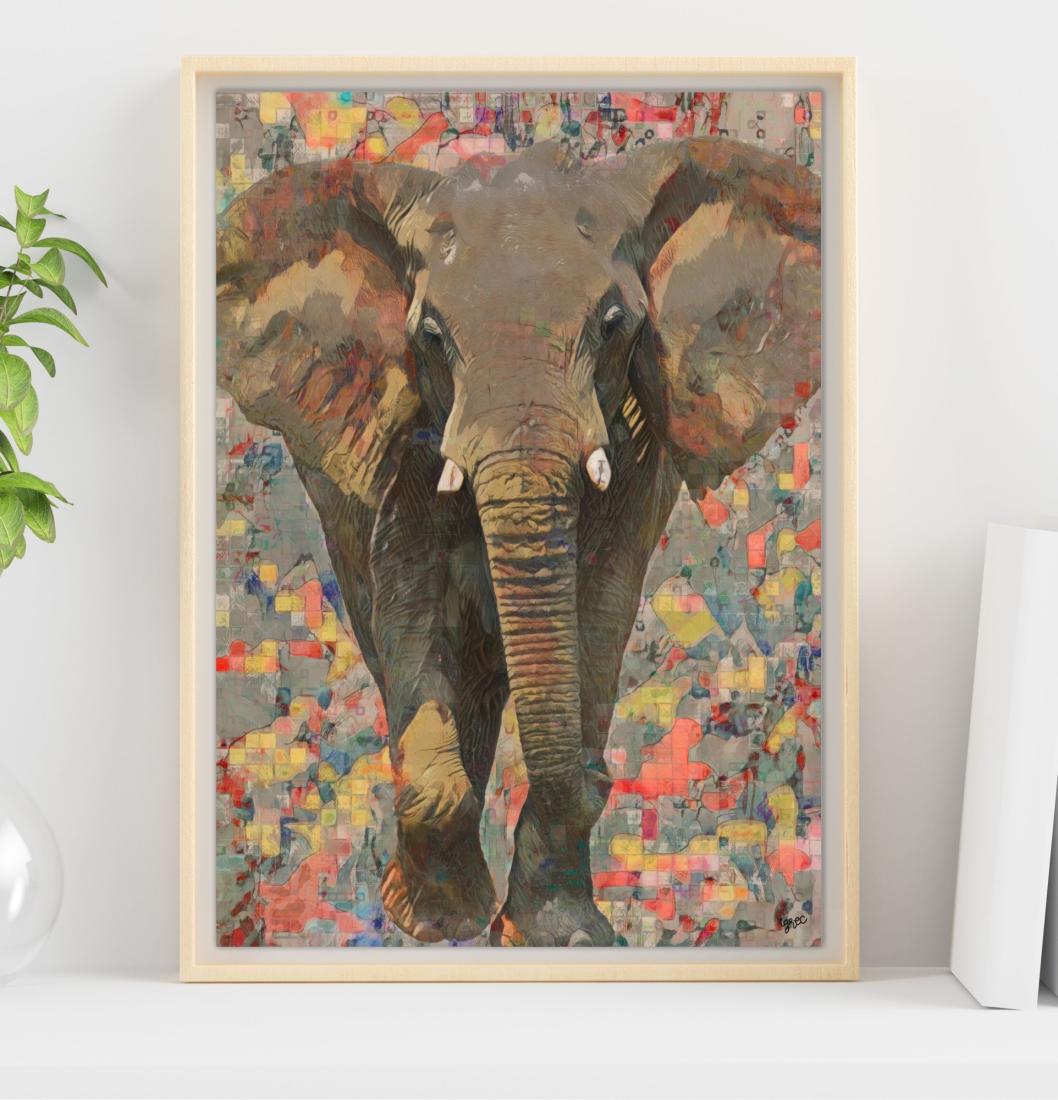 L'éléphant terre
